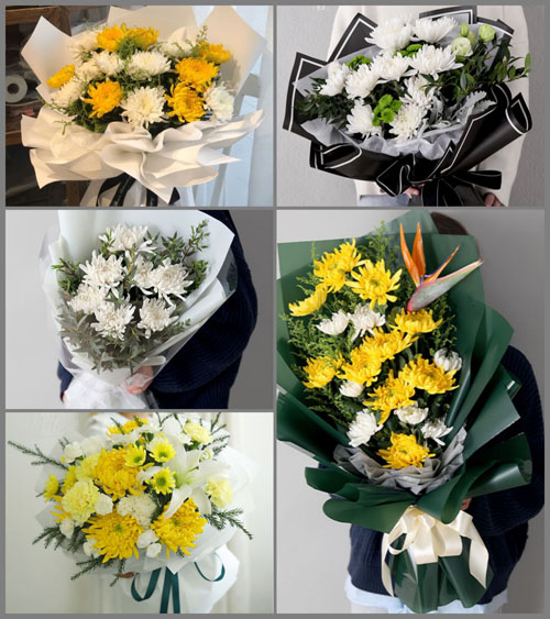 山东莱芜钢城区辛庄镇东铁车村白事花束代送